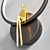 Glowing Figure LED Wall Light 3D model small image 3