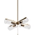 Venomblack Mid-Century Glass Chandelier 3D model small image 1