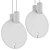 Sleek Pendant Light Fixture 3D model small image 3