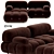 BB Italia Camaleonda 3-Seater Sofa 3D model small image 1