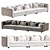 Malin Modular Sofa Set 3D model small image 1