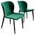 Elegant Green Gammi Chair 3D model small image 1