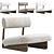  Sleek Modern Wabi Lounge Chair 3D model small image 1
