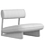  Sleek Modern Wabi Lounge Chair 3D model small image 5