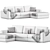 Bolia Sepia 4-Seater Sofa 3D model small image 5