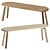 BuzziSpace Buzzimilk Bench 3D model small image 1