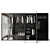 Sleek Aluminum Glass Wardrobe 3D model small image 2