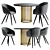 Elegant Monako Chair & Patrick Table 3D model small image 1