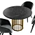 Elegant Monako Chair & Patrick Table 3D model small image 2