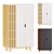 Panteon Contemporary 3-Door Wardrobe 3D model small image 1