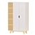 Panteon Contemporary 3-Door Wardrobe 3D model small image 2