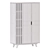 Panteon Contemporary 3-Door Wardrobe 3D model small image 5