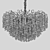 Avani Silver Chandelier 82 Crystals 3D model small image 2