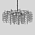 Crystal Gold Chandelier 105 Pendants 3D model small image 2