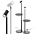European Floor Lamp Lighting Fixture 3D model small image 1