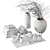 Bathroom Decor Set - Corona 3D model small image 5