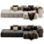 Chic SHAMARA Sofa Design 3D model small image 6