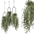 Metal Box Hanging Plant Set 3D model small image 1