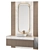 Modern Centimeter-Scaled Bathroom Furnishing 3D model small image 2