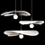 Luxury Ceramic Pendant Lights Set 3D model small image 1
