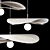 Luxury Ceramic Pendant Lights Set 3D model small image 4