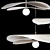 Luxury Ceramic Pendant Lights Set 3D model small image 6