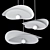 Luxury Ceramic Pendant Lights Set 3D model small image 7