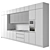 Modern Kitchen 112: Modular, High-Quality Render Ready 3D model small image 3