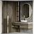Modern Bathroom Furniture Set 3D model small image 1