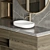 Modern Bathroom Furniture Set 3D model small image 5