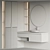 Modern Bathroom Furniture Set 3D model small image 6