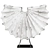 Marine Shell Sculpture, White 3D model small image 1