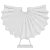 Marine Shell Sculpture, White 3D model small image 3