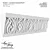Elegant Cornice with Ornament №133 3D model small image 1