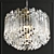 Elegant Adele Wide Drum Chandelier 3D model small image 3