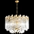 Elegant Adele Wide Drum Chandelier 3D model small image 5