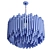 Elegant Adele Wide Drum Chandelier 3D model small image 6