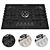 GEFEST 5-Burner Built-in Gas Cooktop 3D model small image 1