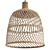 Artisan Rattan Pendant Lamp 77cm 3D model small image 1