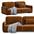 Bouclé Balzac Paris Sofa Model 3D model small image 3