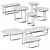 Sleek Regent Table Set 3D model small image 4