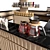 Cafe Bar Design Collection 3D model small image 3