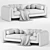 Modern Judo Sofa: Elegant Comfort 3D model small image 4