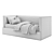 Carolina Bed Frame: Elegant & Sleek 3D model small image 3