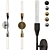 Modern 2-Light Wall Sconce Artfully Illuminates 3D model small image 1
