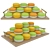 Colorful Macaroon Tray with 3 Varieties 3D model small image 1