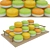 Colorful Macaroon Tray with 3 Varieties 3D model small image 2