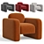 Luxury Sonoma Armchair by Vorsen 3D model small image 1