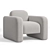 Luxury Sonoma Armchair by Vorsen 3D model small image 3