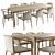 Karimoku Case Study Dining Set 3D model small image 1